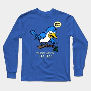 Mocking Bird Funny Animal Mockingbird Cartoon Long Sleeve T-Shirt